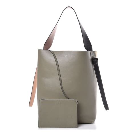 celine shiny smooth calfskin small twisted cabas light khaki cream|BAGS & HANDBAGS FOR WOMEN .